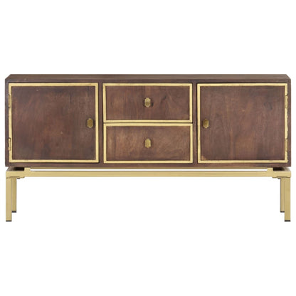 Sideboard 120x29x60 cm Solid Mango Wood - OLBRIT