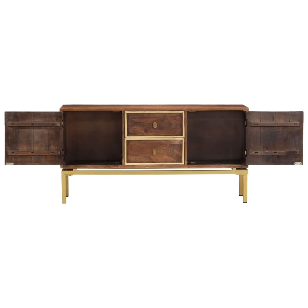 Sideboard 120x29x60 cm Solid Mango Wood - OLBRIT
