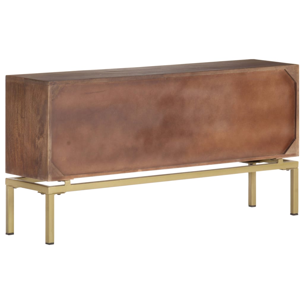 Sideboard 120x29x60 cm Solid Mango Wood - OLBRIT