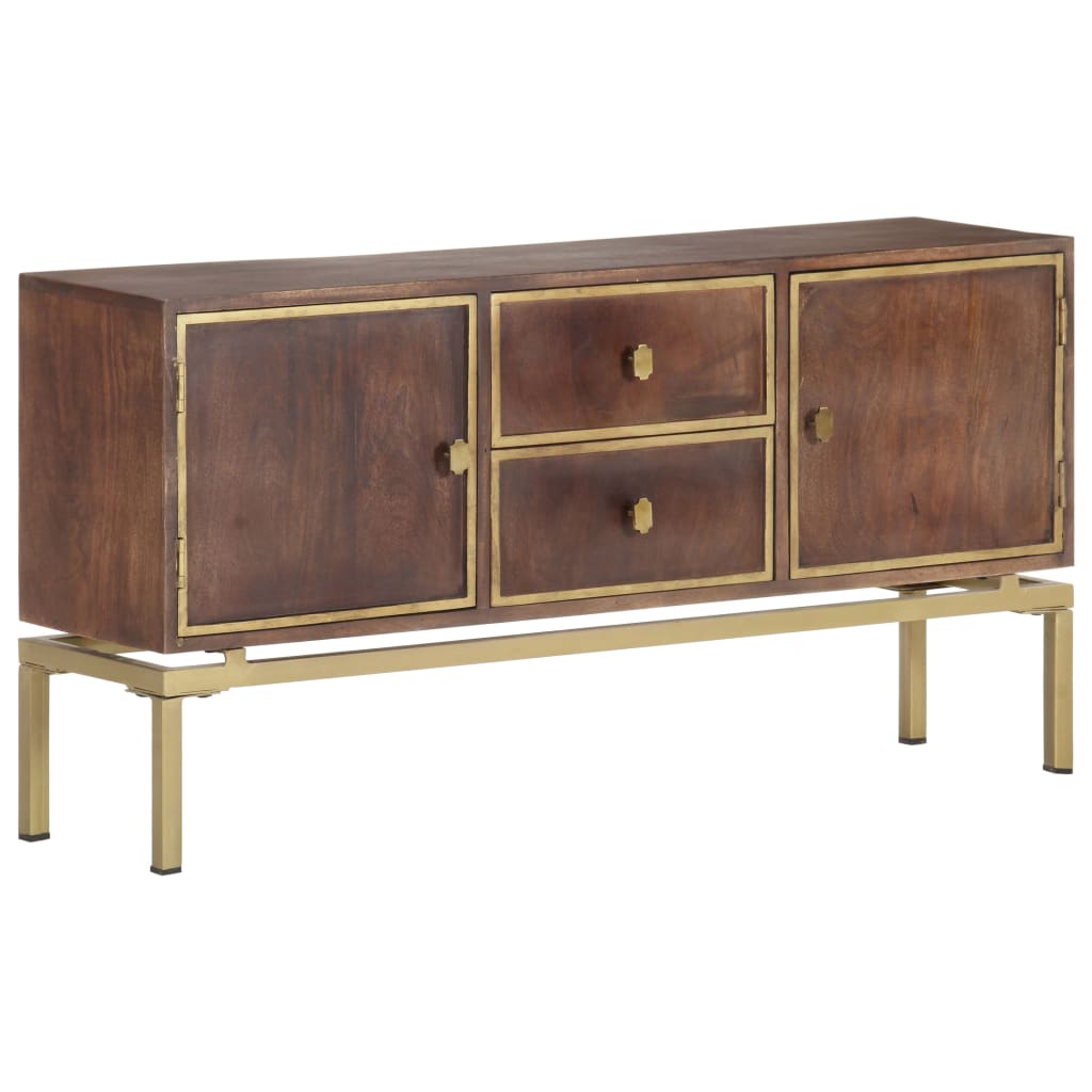Sideboard 120x29x60 cm Solid Mango Wood - OLBRIT