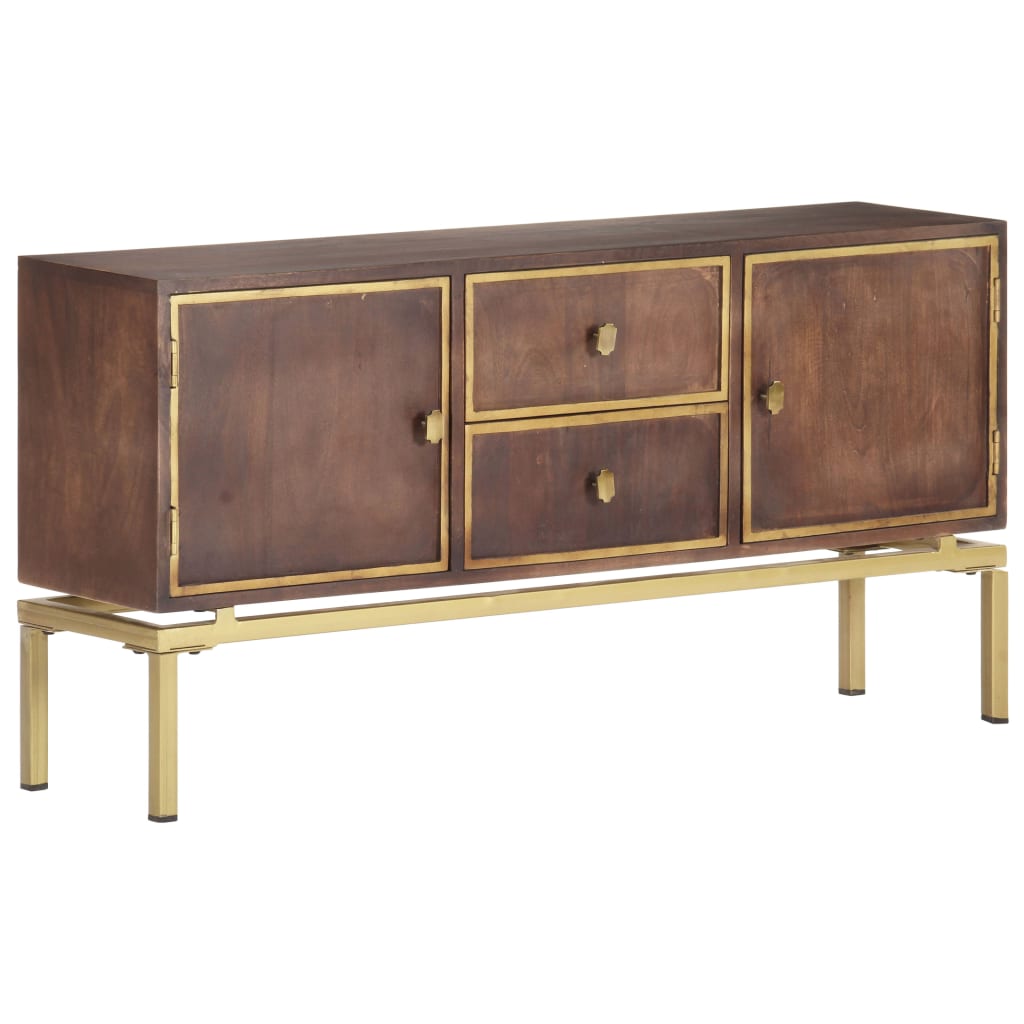 Sideboard 120x29x60 cm Solid Mango Wood - OLBRIT