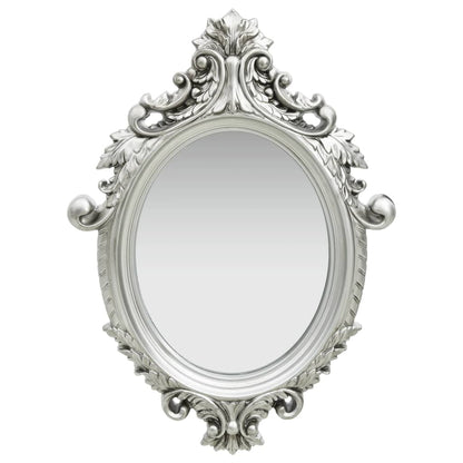 Wall Mirror Castle Style 56x76 cm Silver - OLBRIT