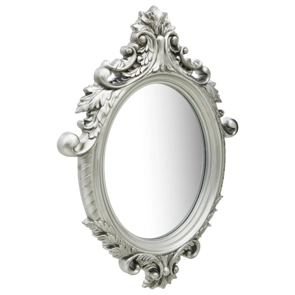 Wall Mirror Castle Style 56x76 cm Silver - OLBRIT