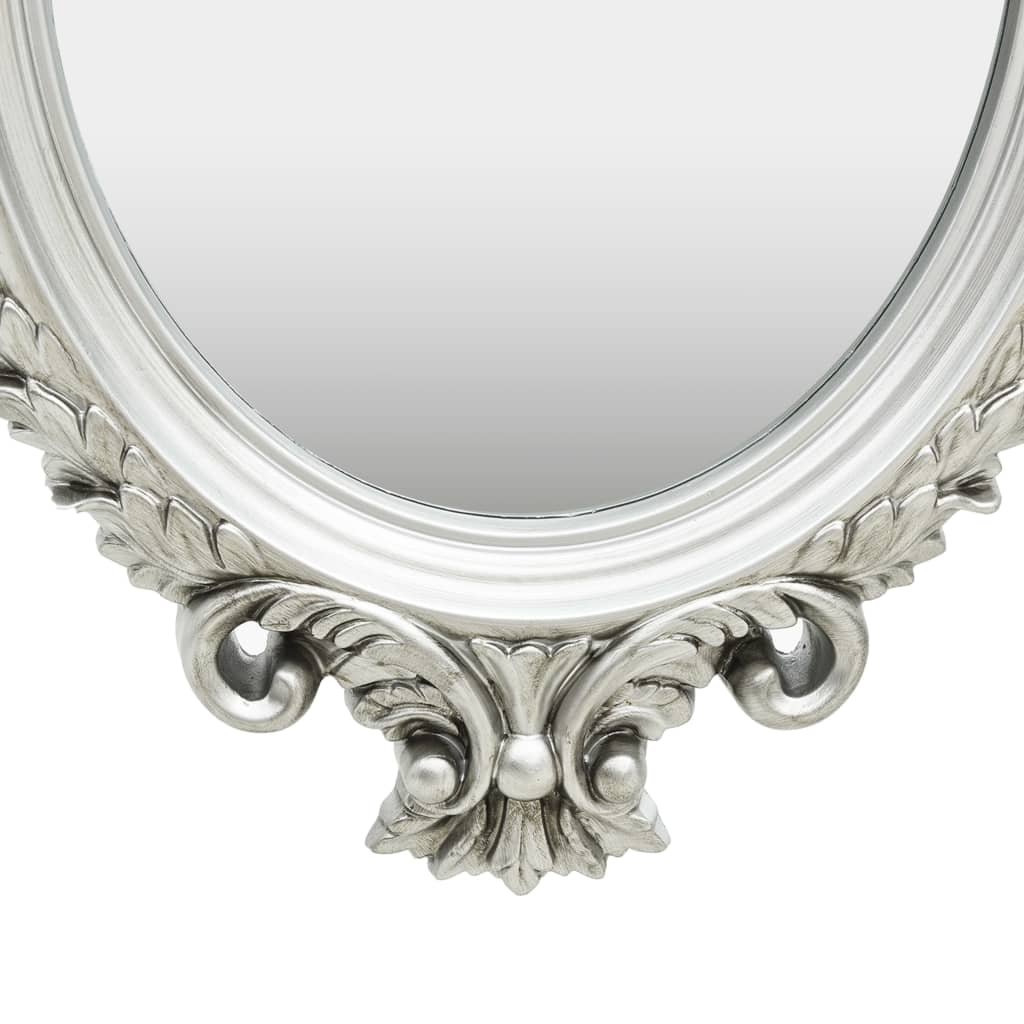 Wall Mirror Castle Style 56x76 cm Silver - OLBRIT