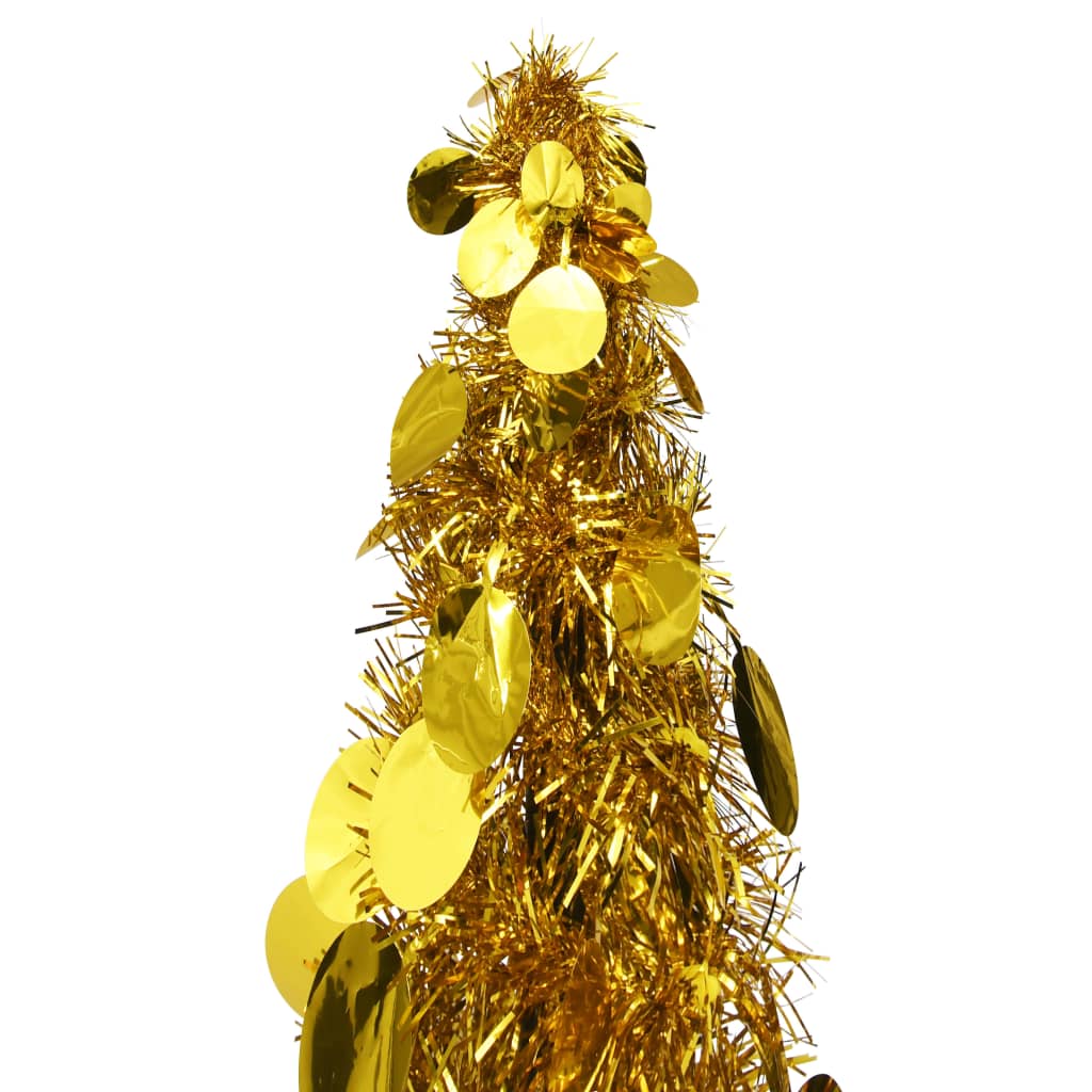 Pop-up Artificial Christmas Tree Gold 180 cm PET - OLBRIT