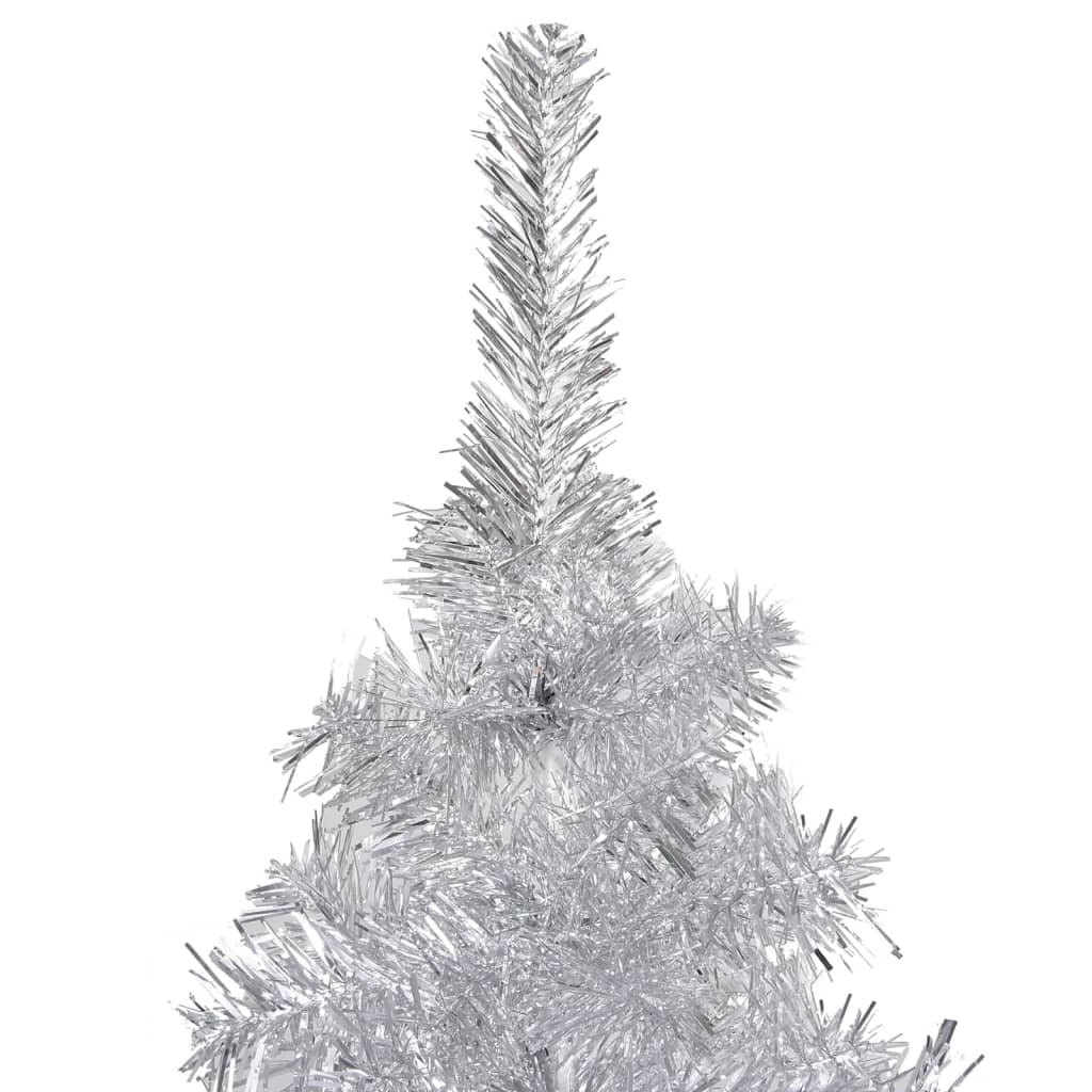 Artificial Christmas Tree with Stand Silver 180 cm PET - OLBRIT