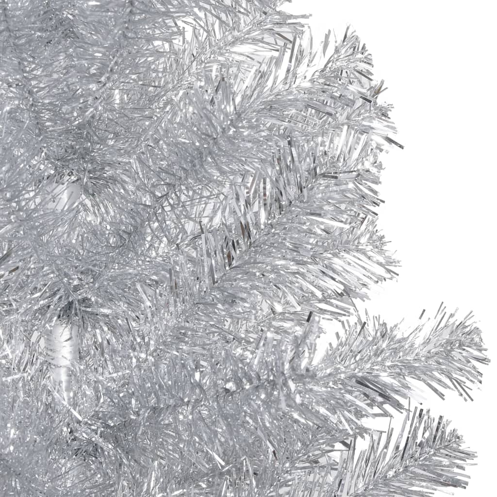 Artificial Christmas Tree with Stand Silver 180 cm PET - OLBRIT