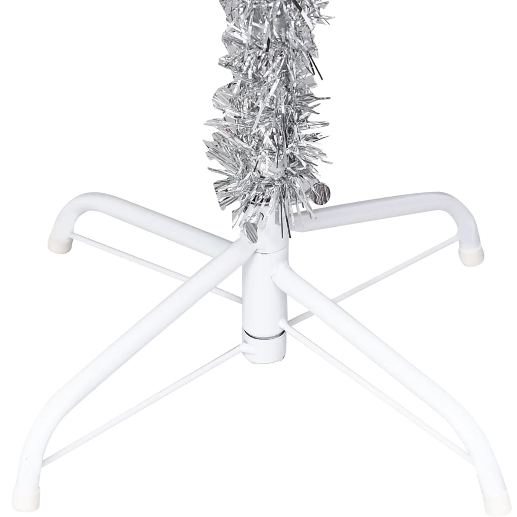 Artificial Christmas Tree with Stand Silver 180 cm PET - OLBRIT