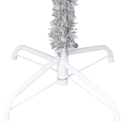 Artificial Christmas Tree with Stand Silver 180 cm PET - OLBRIT