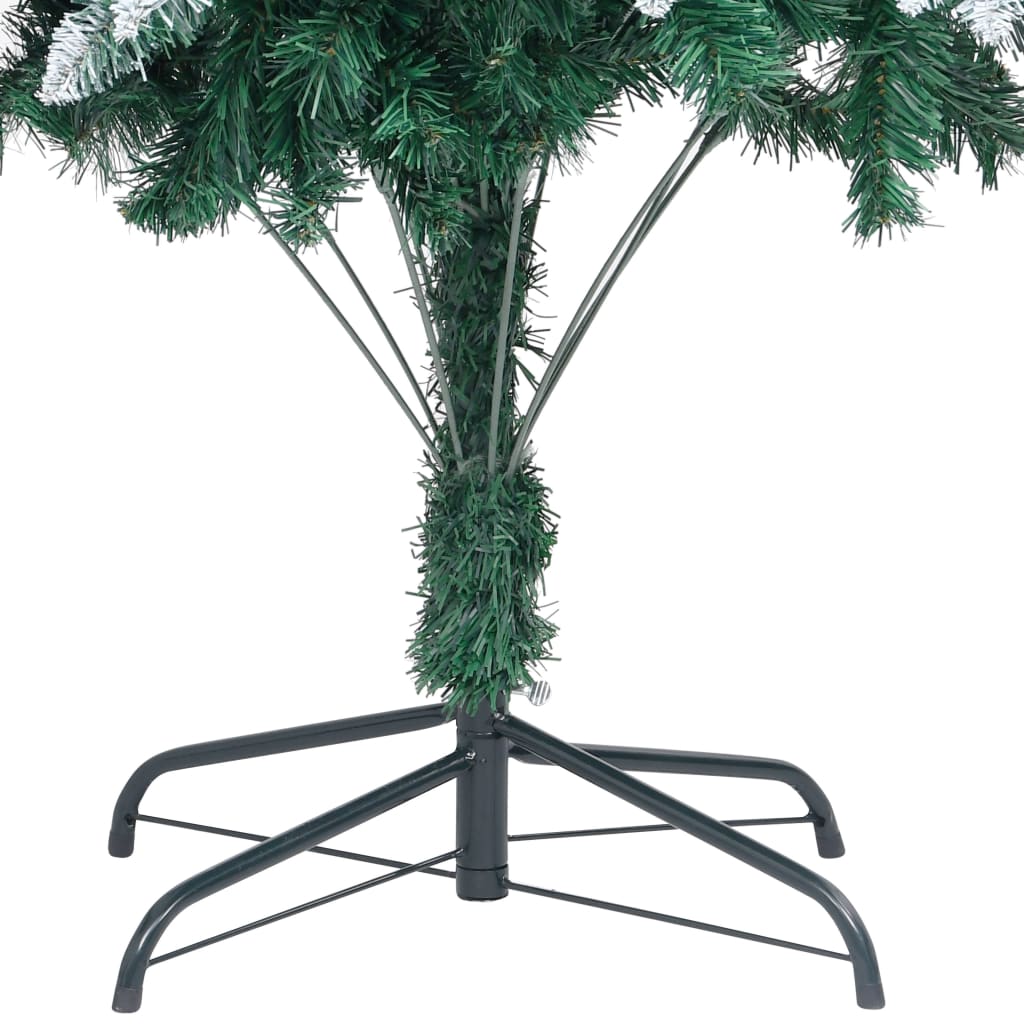 Artificial Christmas Tree with Pine Cones and White Snow 240 cm - OLBRIT