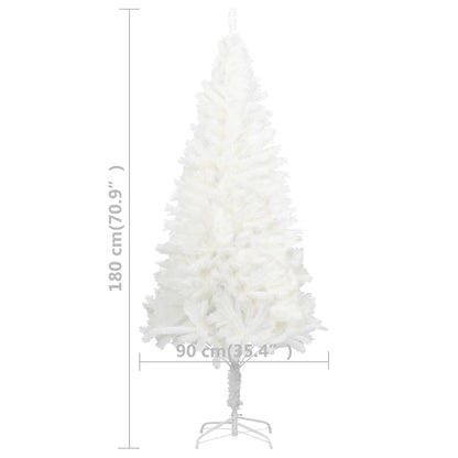 Artificial Christmas Tree Lifelike Needles White 180 cm - OLBRIT