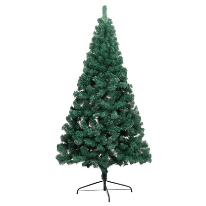 Artificial Half Christmas Tree with Stand Green 210 cm PVC - OLBRIT