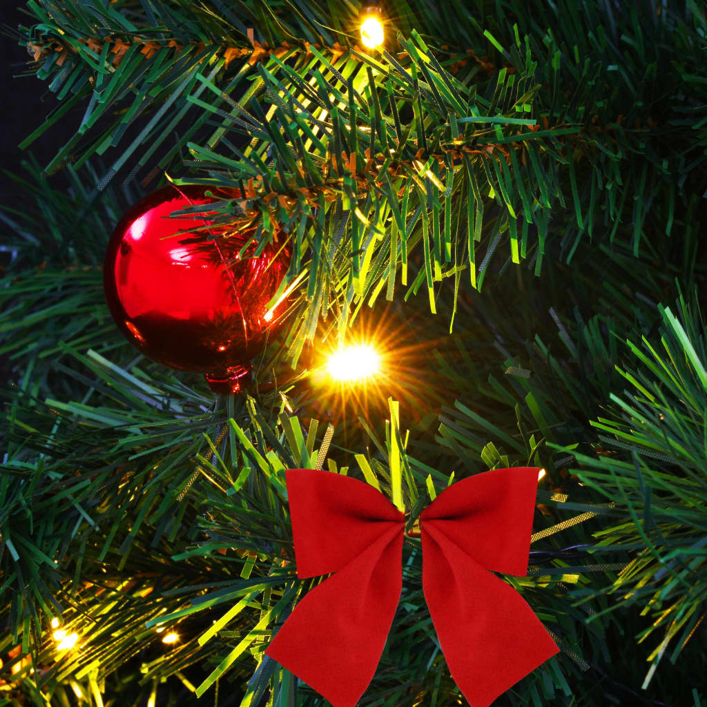 Artificial Pre-lit Christmas Tree with Baubles Green 64 cm - OLBRIT