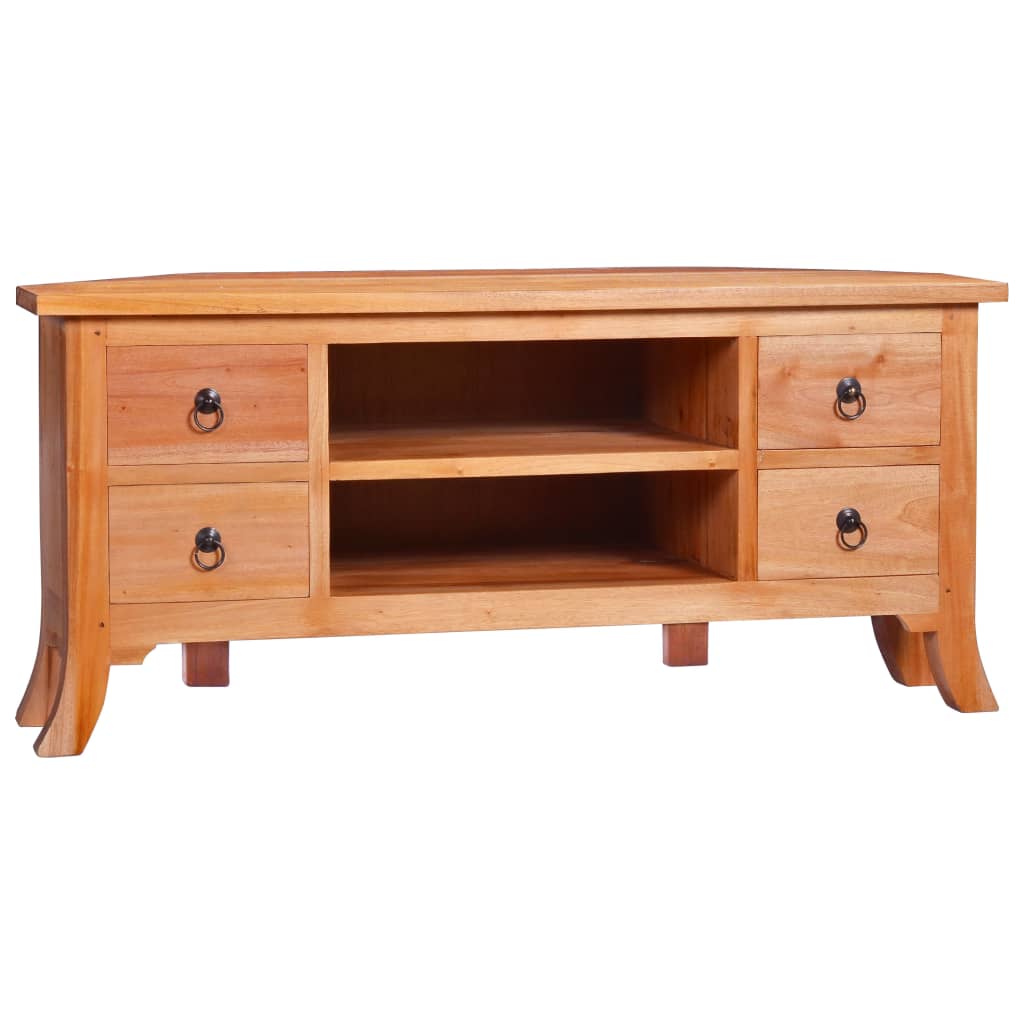 TV Cabinet 100x40x45 cm Solid Mahogany Wood - OLBRIT