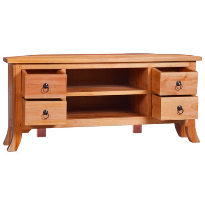 TV Cabinet 100x40x45 cm Solid Mahogany Wood - OLBRIT