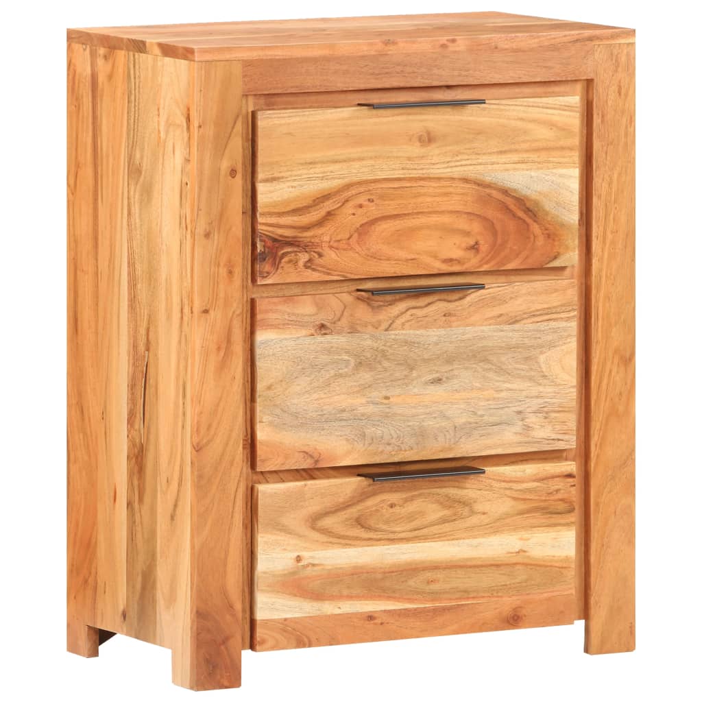 Sideboard 59x33x75 cm Solid Acacia Wood - OLBRIT