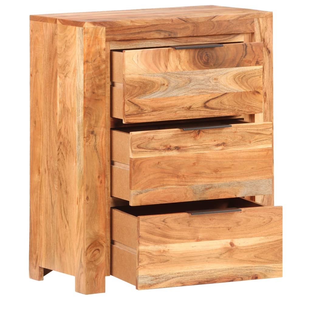 Sideboard 59x33x75 cm Solid Acacia Wood - OLBRIT