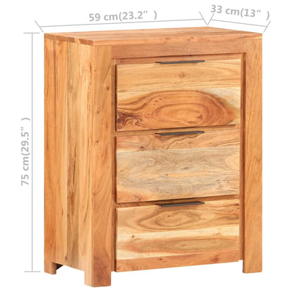 Sideboard 59x33x75 cm Solid Acacia Wood - OLBRIT