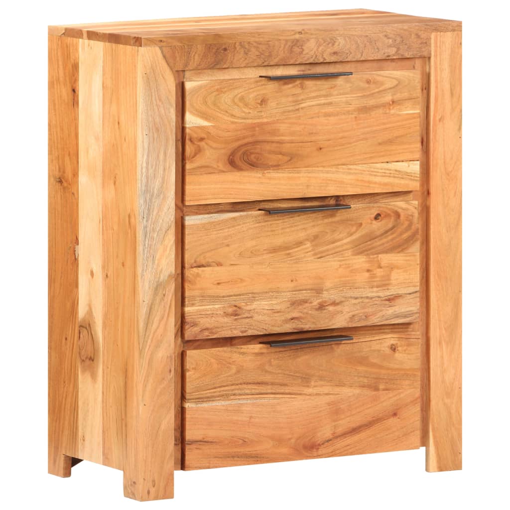 Sideboard 59x33x75 cm Solid Acacia Wood - OLBRIT
