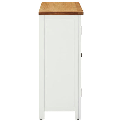 Wine Cabinet 80x32x80 cm Solid Oak Wood - OLBRIT