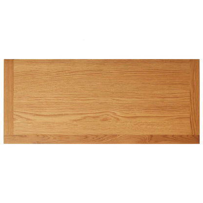 Wine Cabinet 80x32x80 cm Solid Oak Wood - OLBRIT