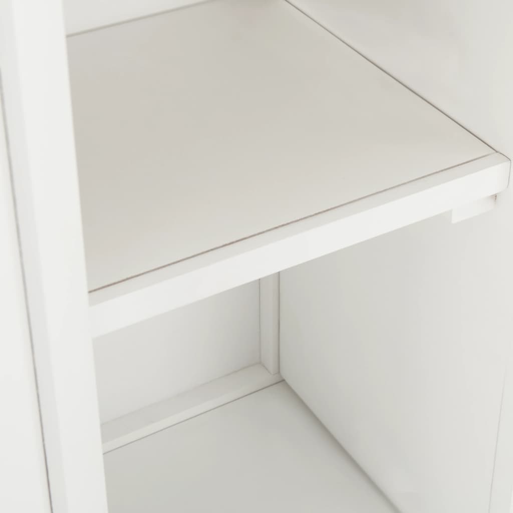 Wine Cabinet 80x32x80 cm Solid Oak Wood - OLBRIT