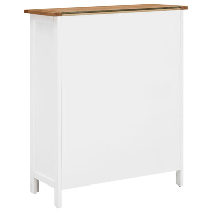 Wine Cabinet 72x32x90 cm Solid Oak Wood - OLBRIT