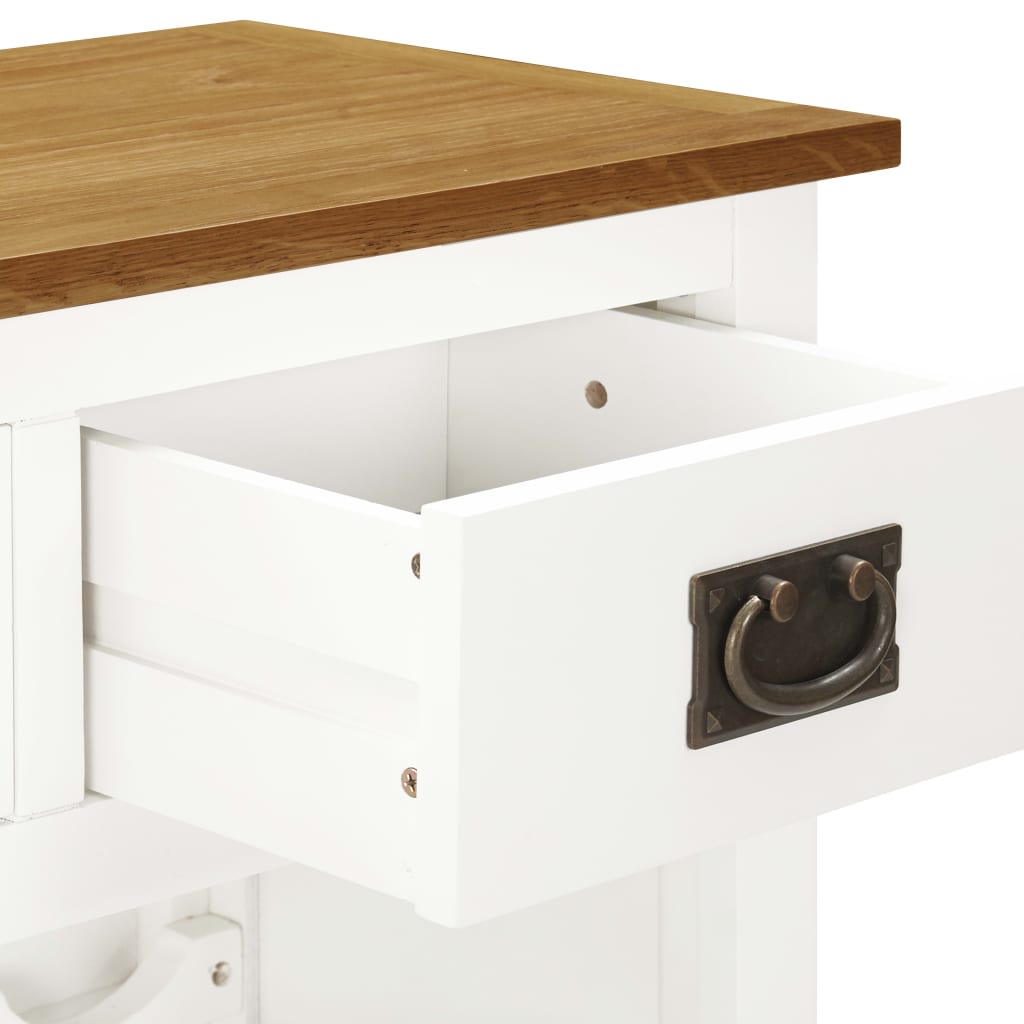 Wine Cabinet 72x32x90 cm Solid Oak Wood - OLBRIT