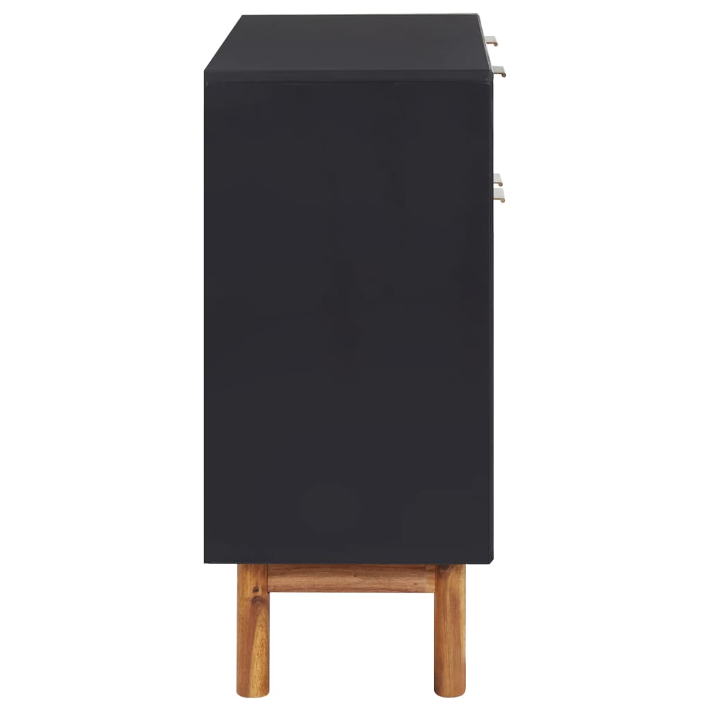 Sideboard 90x33.5x75 cm Solid Acacia Wood and MDF - OLBRIT