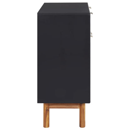 Sideboard 90x33.5x75 cm Solid Acacia Wood and MDF - OLBRIT