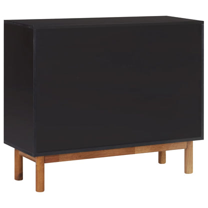 Sideboard 90x33.5x75 cm Solid Acacia Wood and MDF - OLBRIT