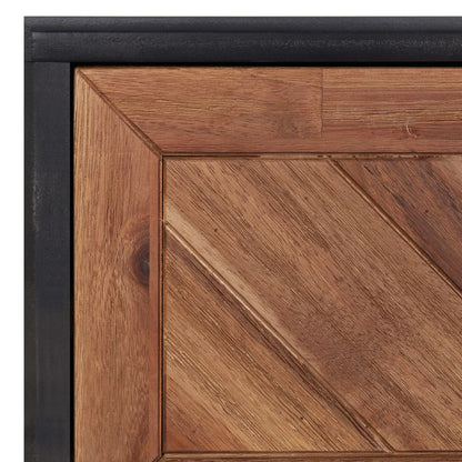 Sideboard 90x33.5x75 cm Solid Acacia Wood and MDF - OLBRIT