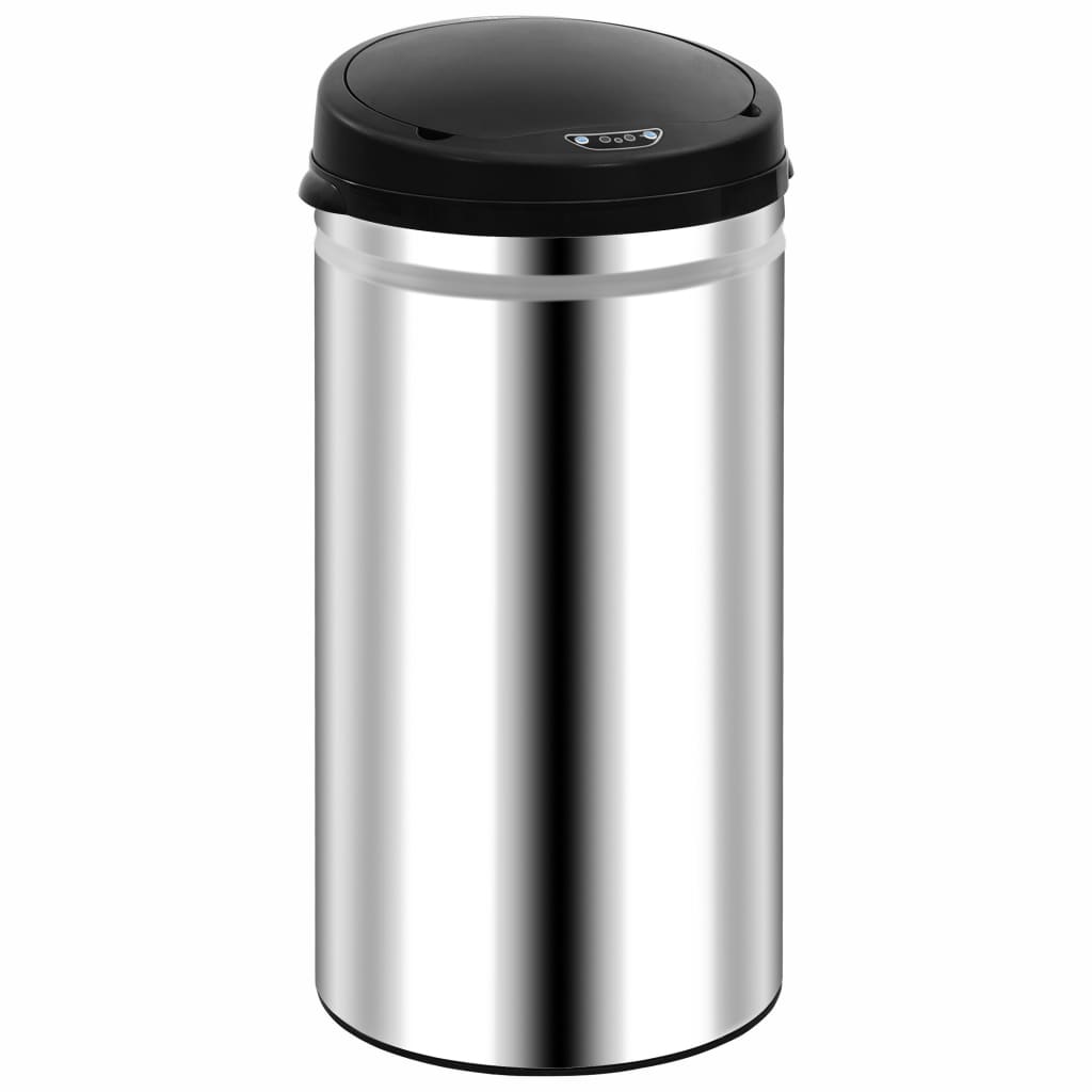 Automatic Sensor Dustbin 50 L Stainless Steel - OLBRIT