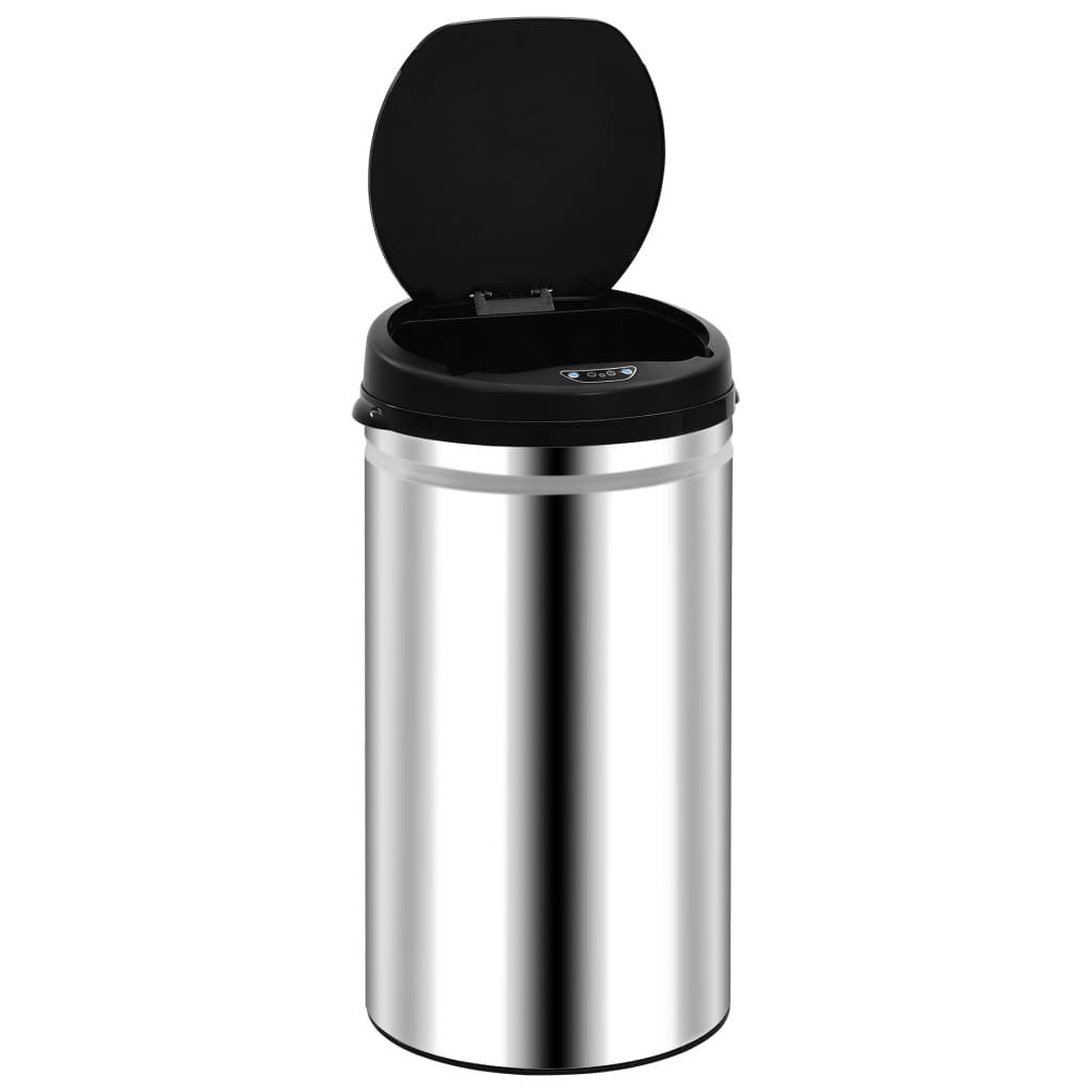 Automatic Sensor Dustbin 50 L Stainless Steel - OLBRIT
