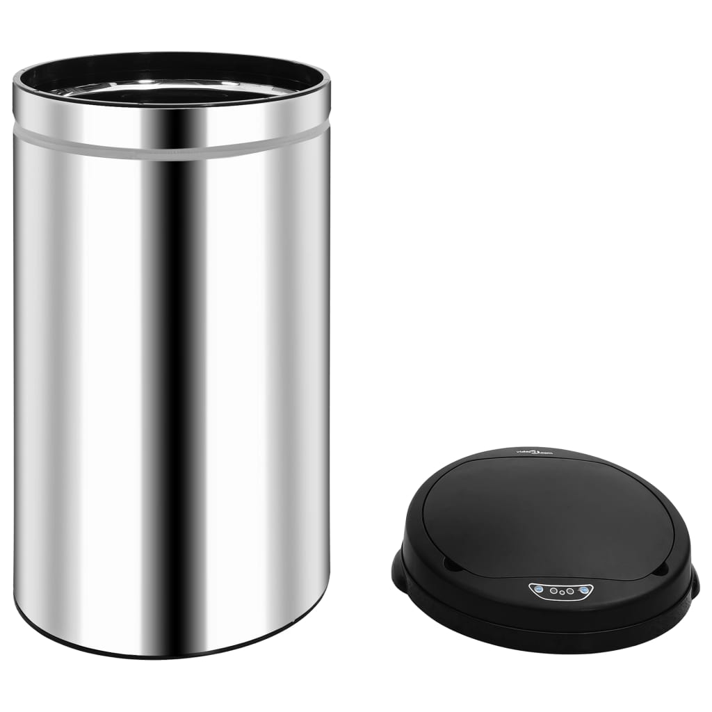 Automatic Sensor Dustbin 50 L Stainless Steel - OLBRIT