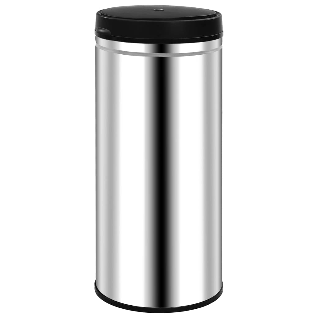 Automatic Sensor Dustbin 80 L Stainless Steel - OLBRIT