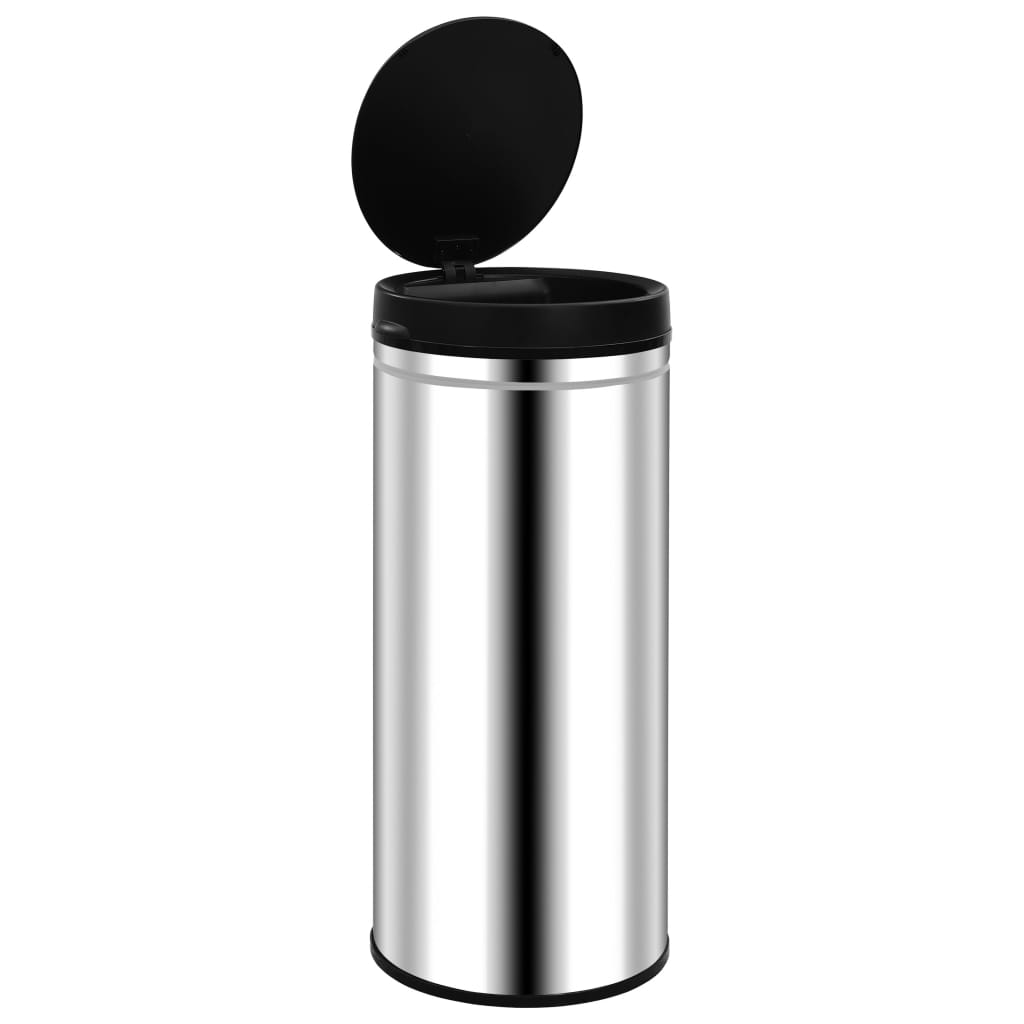 Automatic Sensor Dustbin 80 L Stainless Steel - OLBRIT