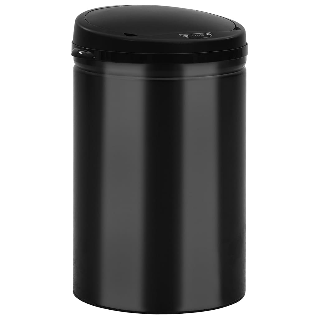 Automatic Sensor Dustbin 30 L Carbon Steel Black - OLBRIT