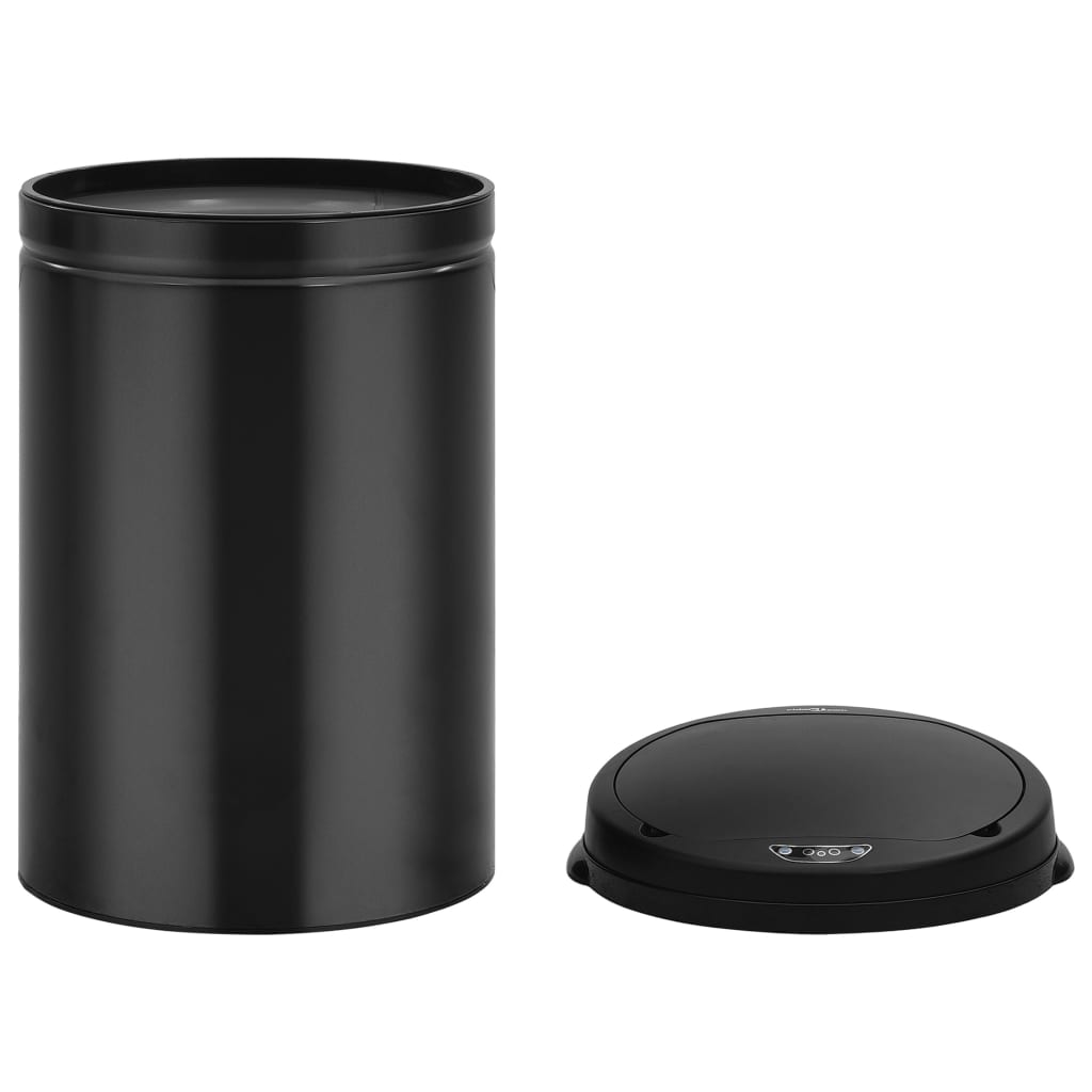 Automatic Sensor Dustbin 30 L Carbon Steel Black - OLBRIT