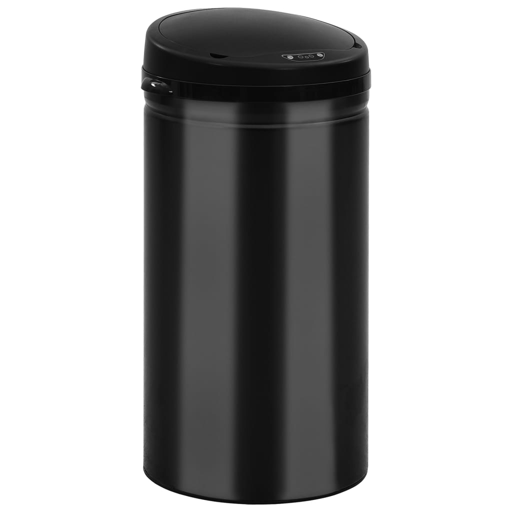 Automatic Sensor Dustbin 50 L Carbon Steel Black - OLBRIT