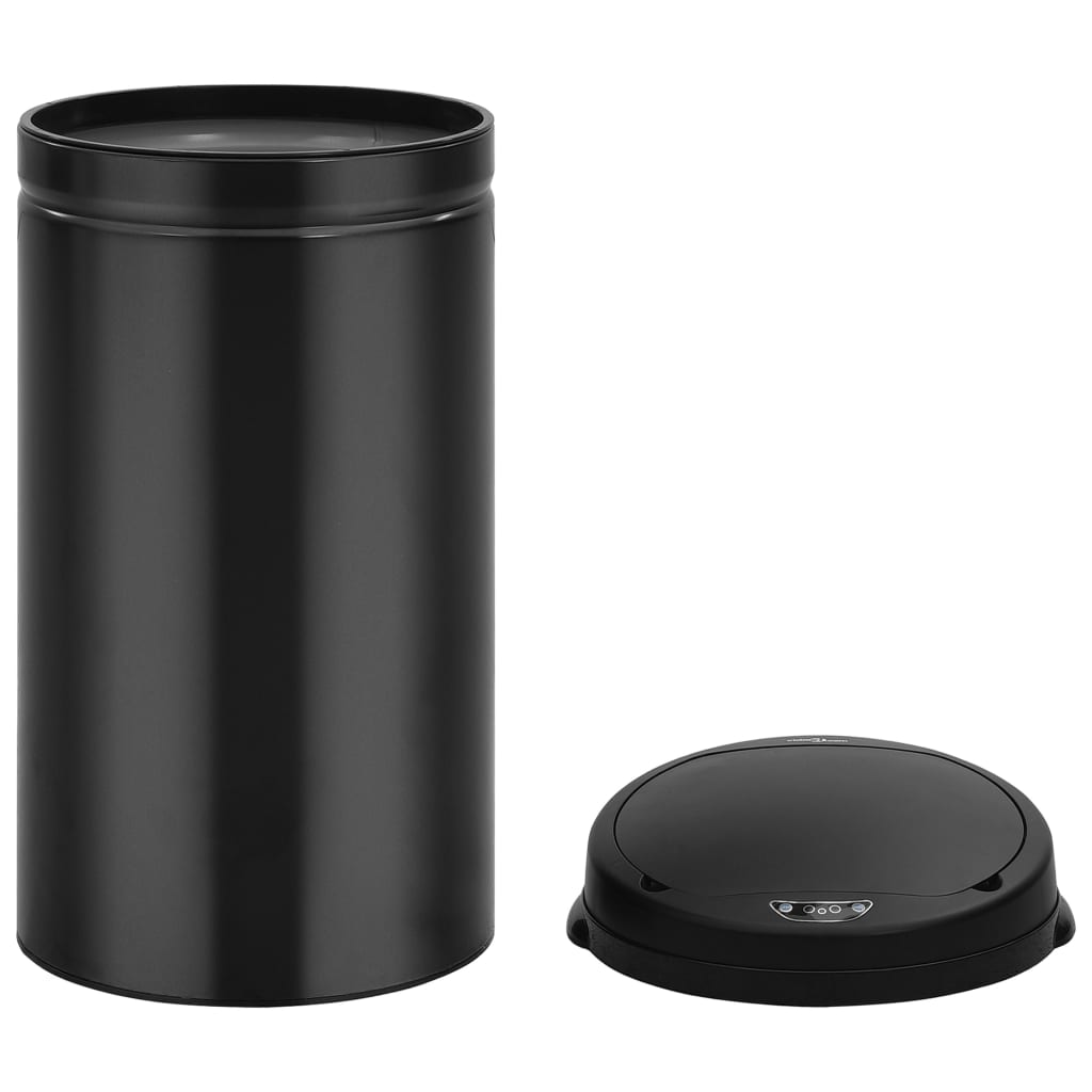 Automatic Sensor Dustbin 50 L Carbon Steel Black - OLBRIT
