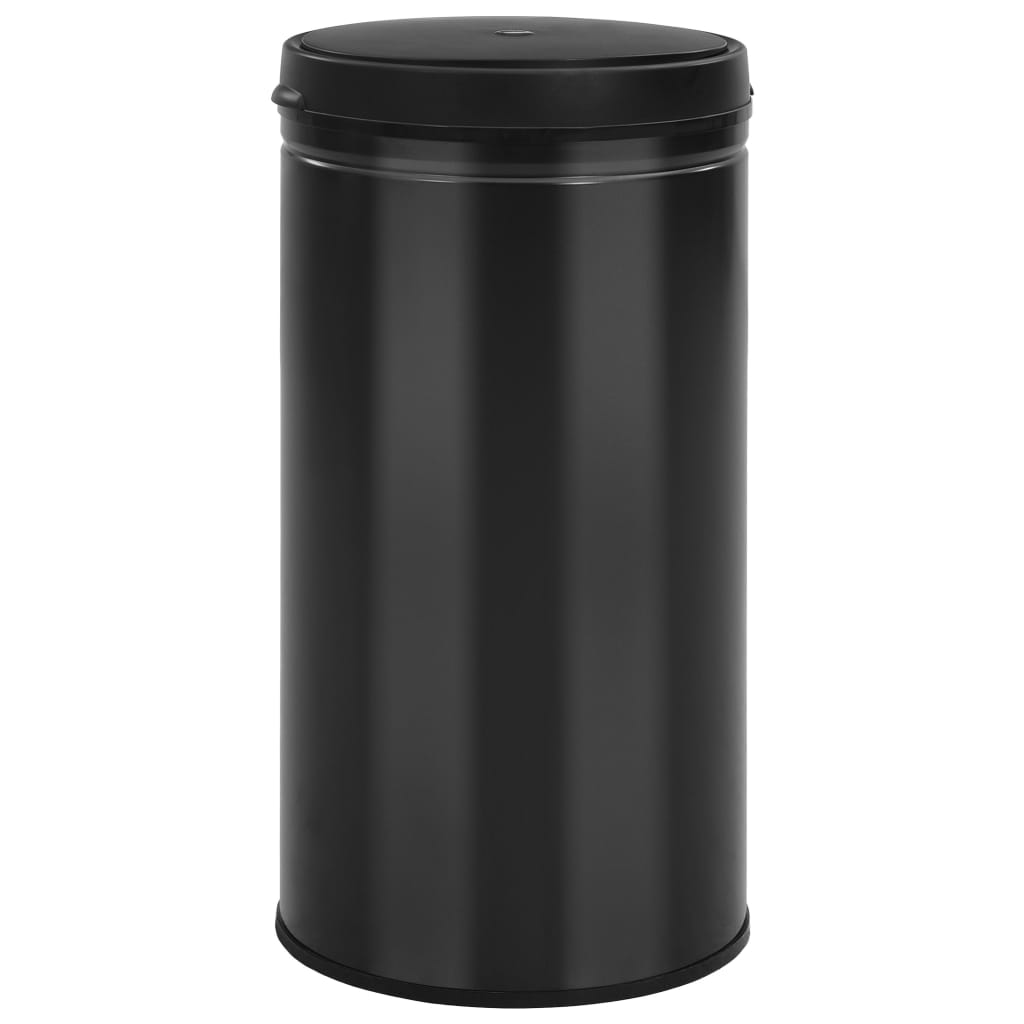 Automatic Sensor Dustbin 60 L Carbon Steel Black - OLBRIT