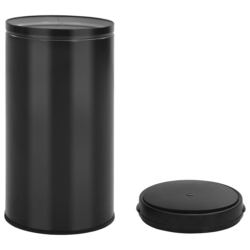 Automatic Sensor Dustbin 60 L Carbon Steel Black - OLBRIT