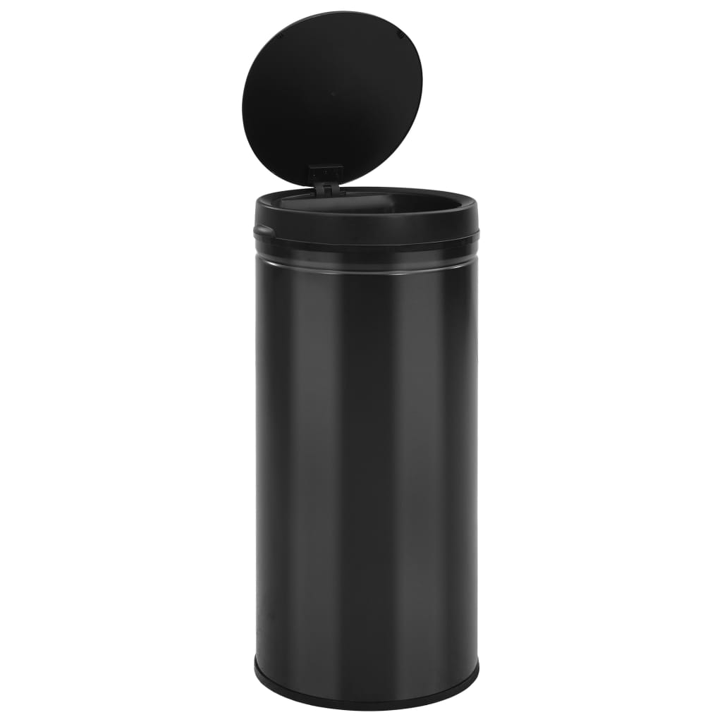 Automatic Sensor Dustbin 80 L Carbon Steel Black - OLBRIT
