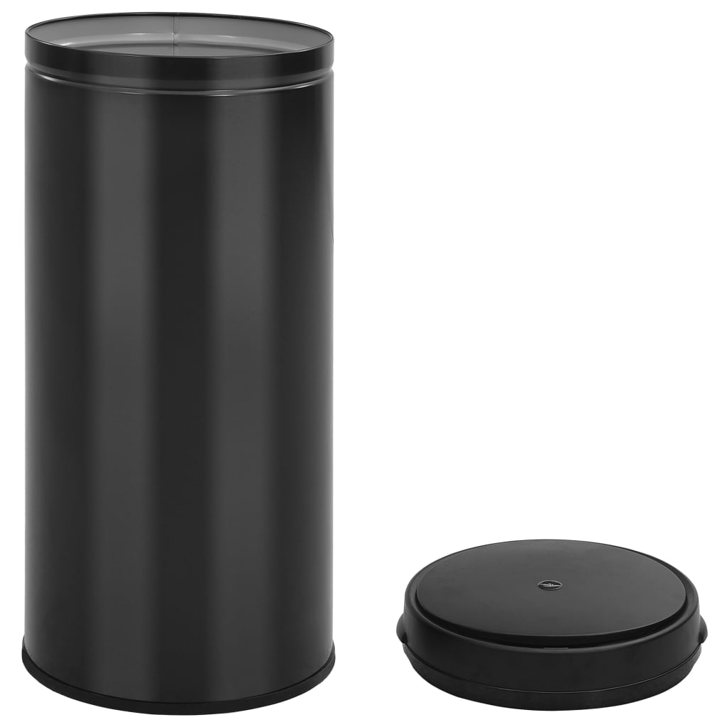 Automatic Sensor Dustbin 80 L Carbon Steel Black - OLBRIT