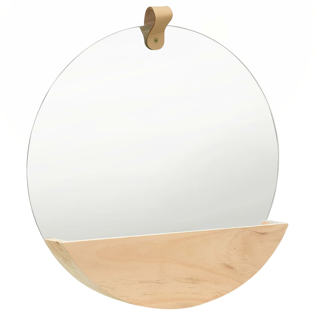 Wall Mirror Solid Pinewood 35 cm - OLBRIT