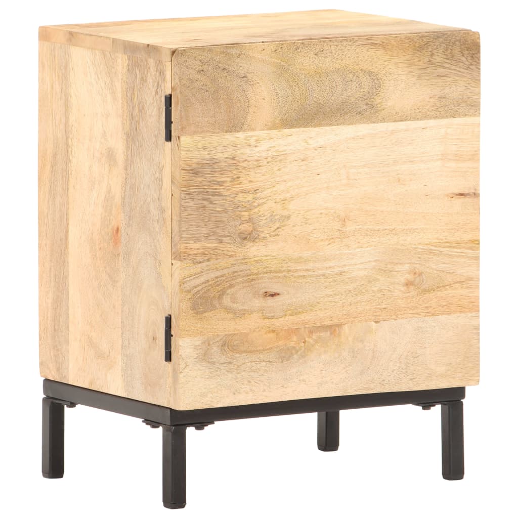 Bedside Cabinet 40x30x51 cm Solid Mango Wood - OLBRIT