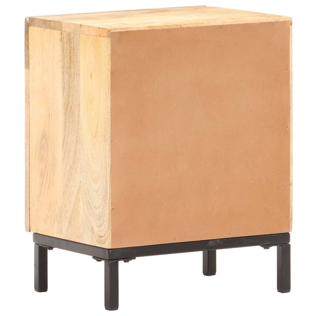 Bedside Cabinet 40x30x51 cm Solid Mango Wood - OLBRIT