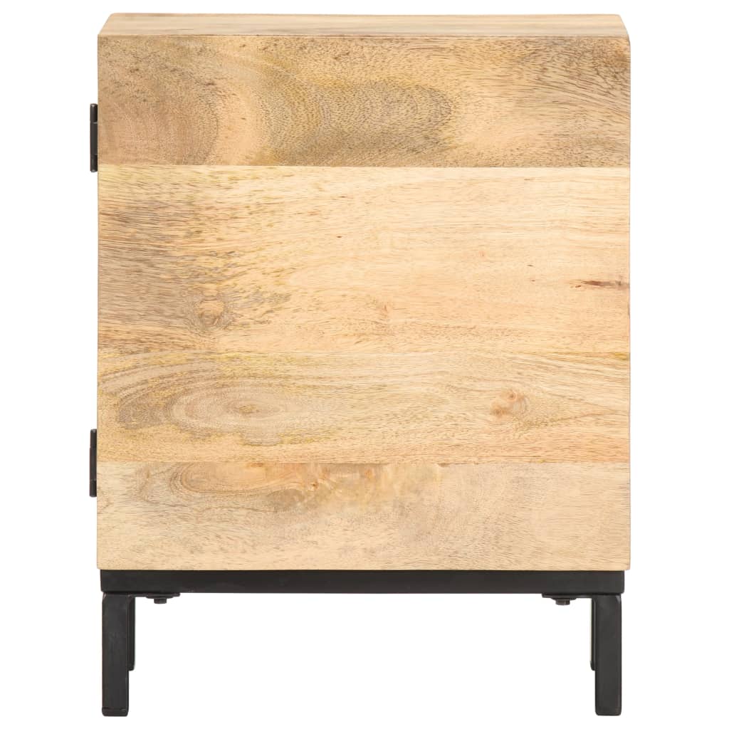 Bedside Cabinet 40x30x51 cm Solid Mango Wood - OLBRIT