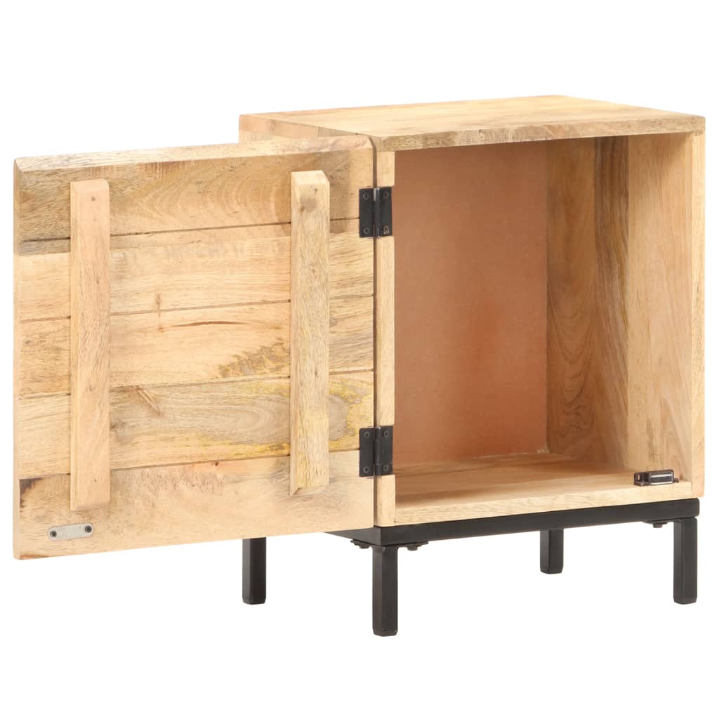 Bedside Cabinet 40x30x51 cm Solid Mango Wood - OLBRIT